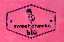 Load image into Gallery viewer, sweet cheeks blú towel
